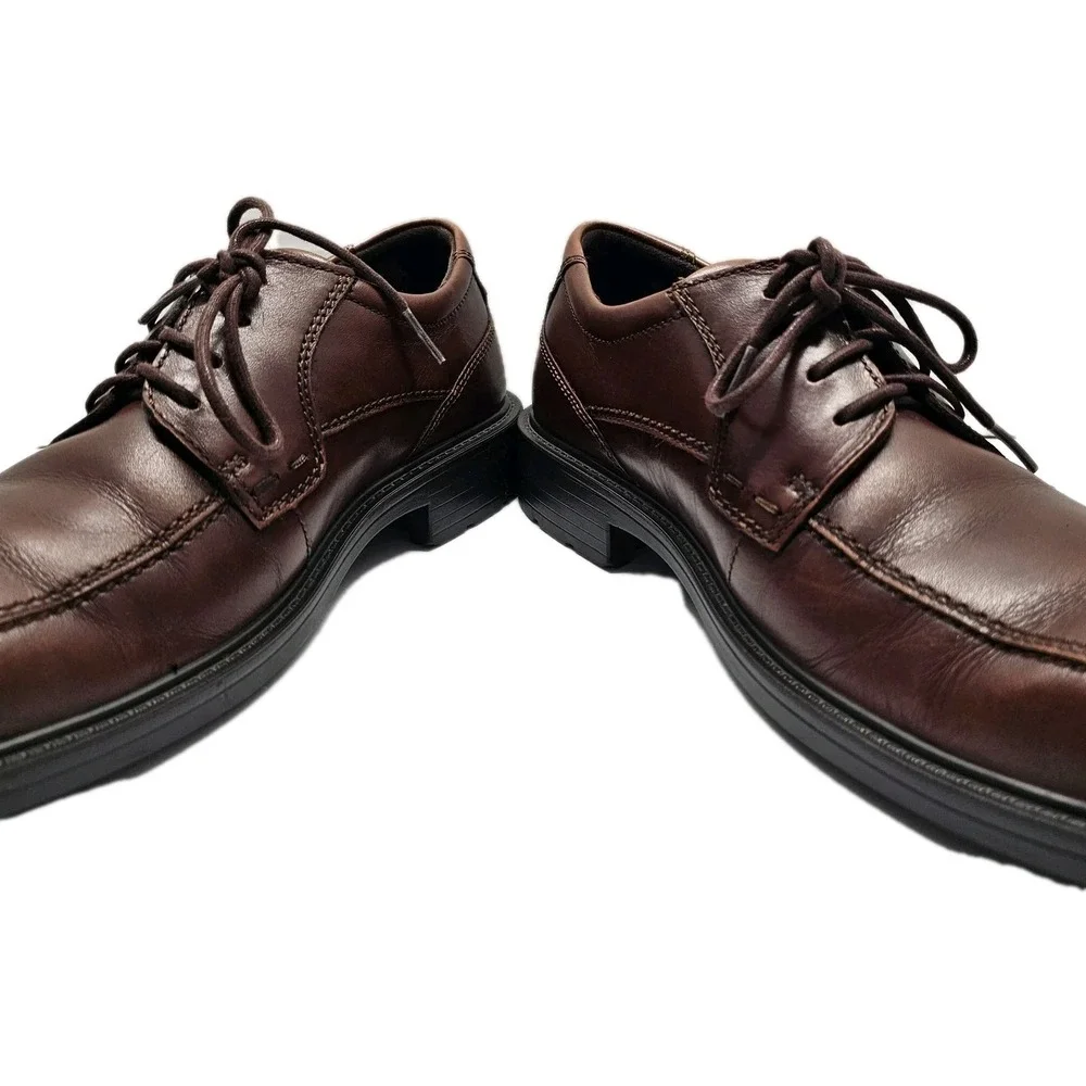 ECCO‎ SHOCKPOINT Leather Oxfords Size 40 ( 7 to 7 1/2 US ) Reddish Brown